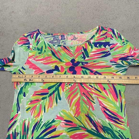 Lilly Pulitzer‎ Island Time Dress XXS Palms Colorful Island Time Pima Shift - Picture 3 of 7